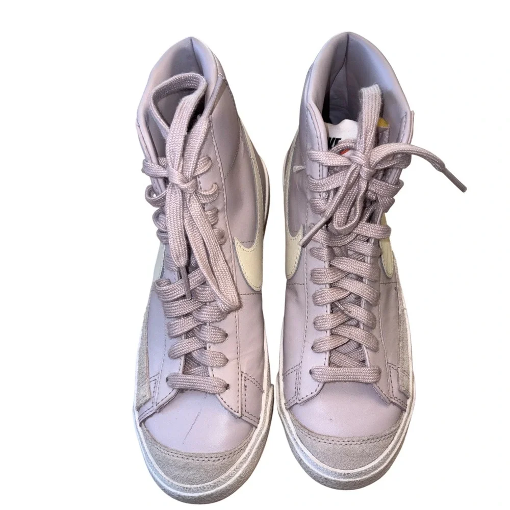 Nike Blazer Mid 77 Sneakers Lavender Cream Retro Streetwear Sz 7